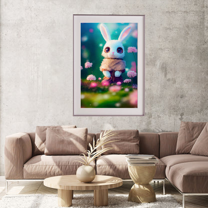 Cute Cartoon Rabbit Poster Wall Art Decor-Vertical Posters NOT FRAMED-CetArt-8″x10″ inches-CetArt