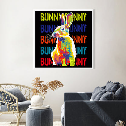 Creative Bunny Poster For Home Decor-Square Posters NOT FRAMED-CetArt-8″x8″ inches-CetArt