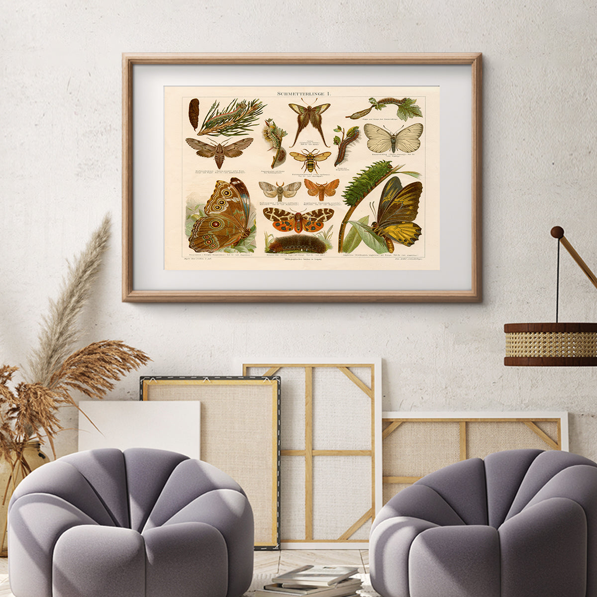 Antique Butterflies Vintage Posters-Horizontal Posters NOT FRAMED-CetArt-10″x8″ inches-CetArt