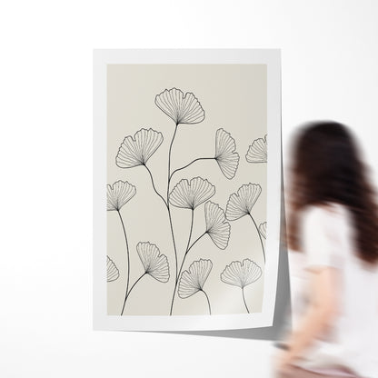 Vintage Tender Leaves Minimalist Poster-Vertical Posters NOT FRAMED-CetArt-8″x10″ inches-CetArt