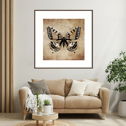 Vintage Butterfly Posters Art Prints For Your Wall-Square Posters NOT FRAMED-CetArt-8″x8″ inches-CetArt