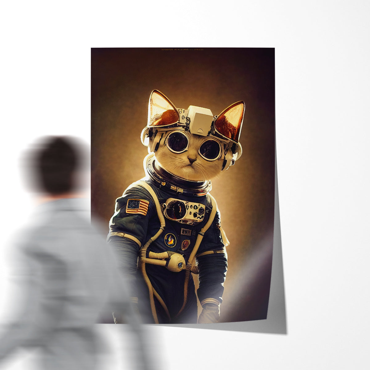 Cat Astronaut Cool Art Posters-Vertical Posters NOT FRAMED-CetArt-8″x10″ inches-CetArt