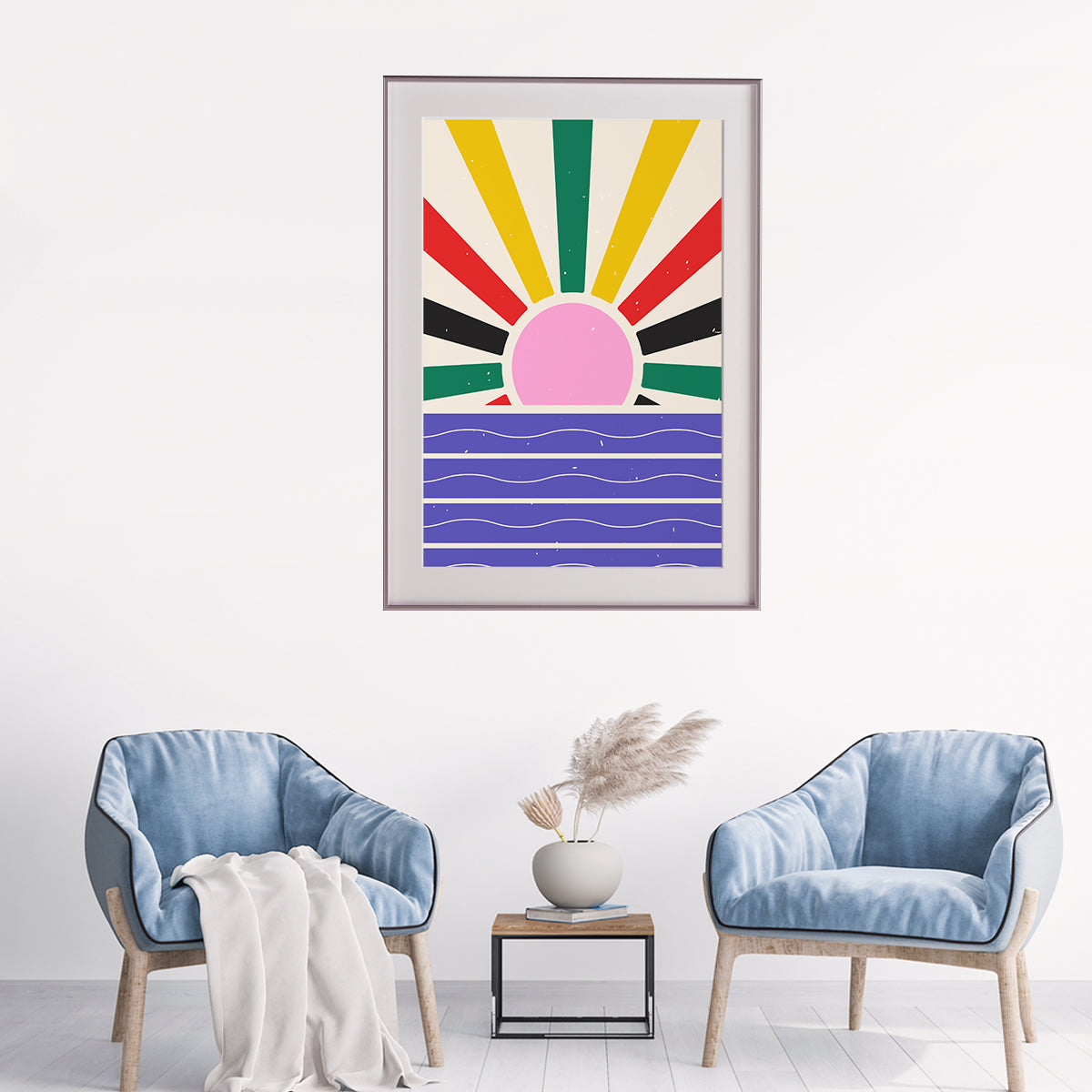 Pop Art Multicolor Sun Poster-Vertical Posters NOT FRAMED-CetArt-8″x10″ inches-CetArt