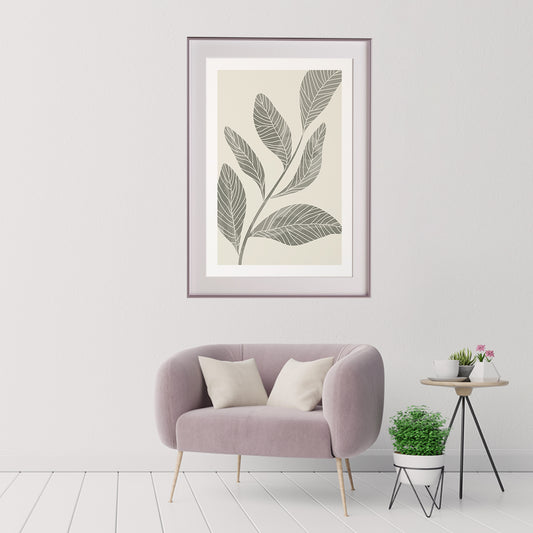 Vintage Green Leaves Botanical Office Posters Wall Art-Vertical Posters NOT FRAMED-CetArt-8″x10″ inches-CetArt