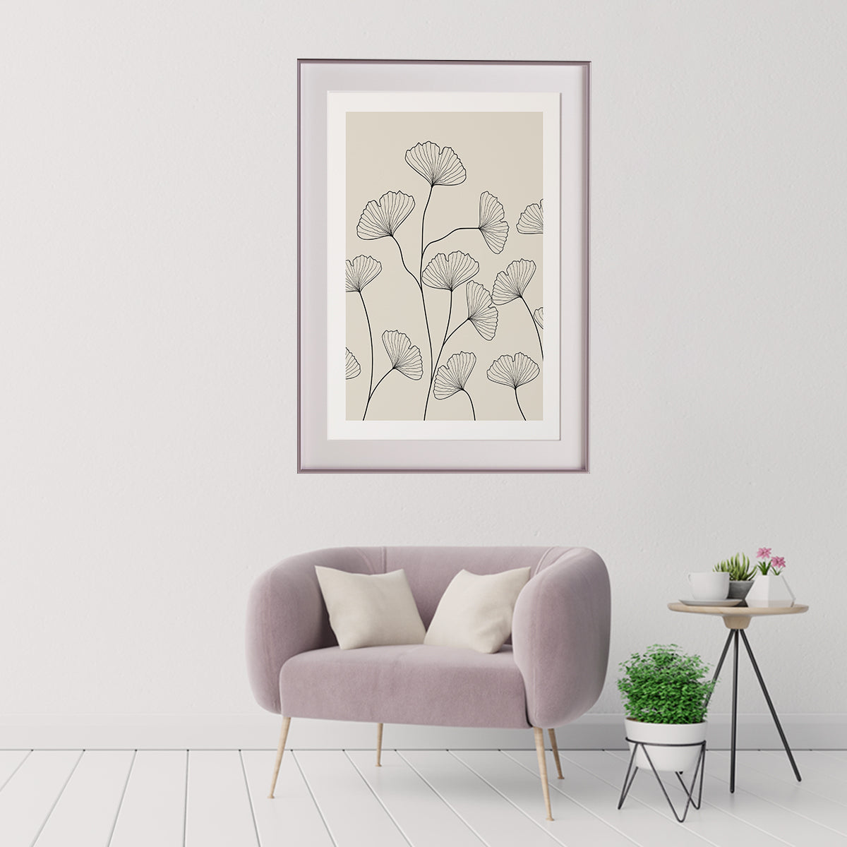 Vintage Tender Leaves Minimalist Poster-Vertical Posters NOT FRAMED-CetArt-8″x10″ inches-CetArt