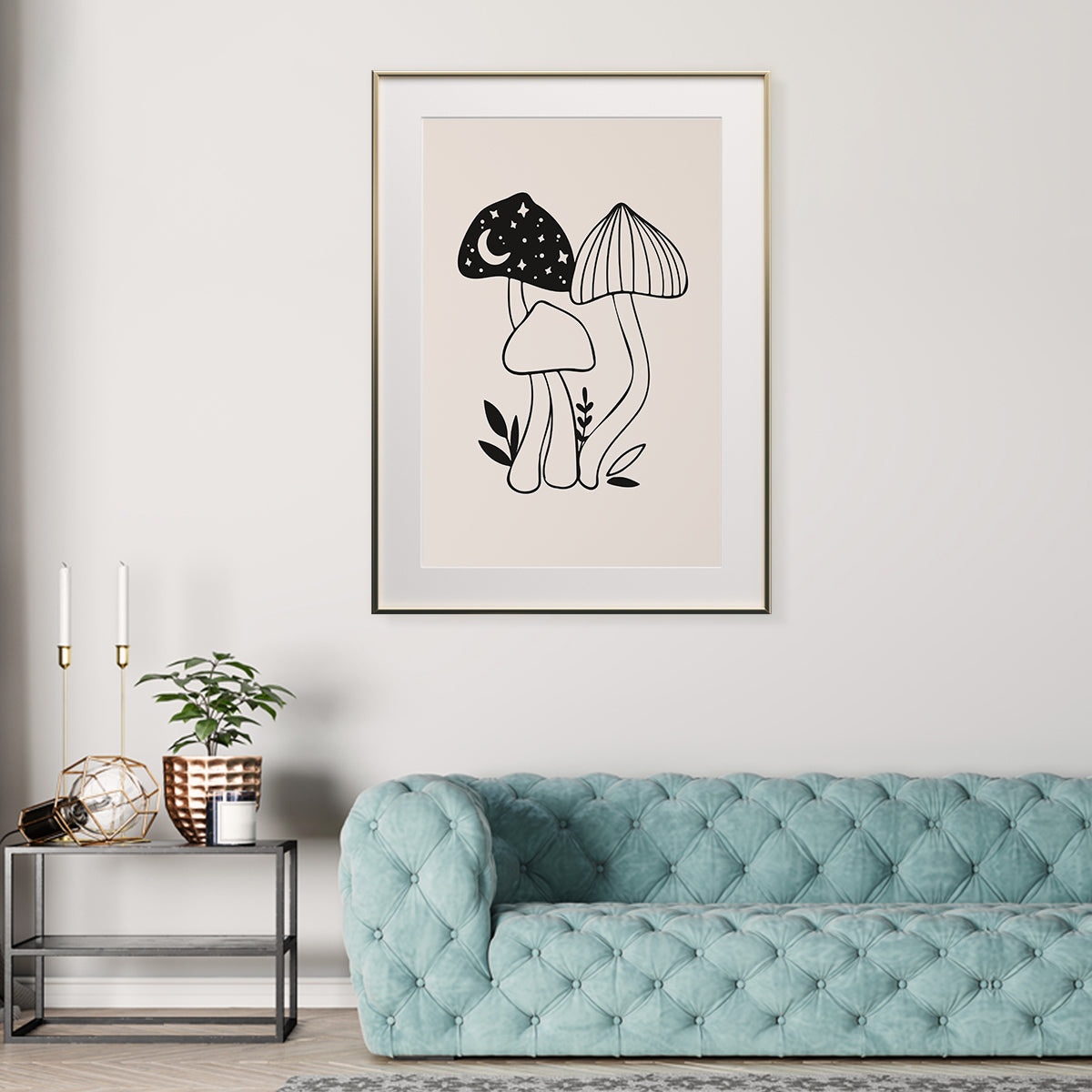 Vintage Mushrooms Famous Modern Art Prints-Vertical Posters NOT FRAMED-CetArt-8″x10″ inches-CetArt