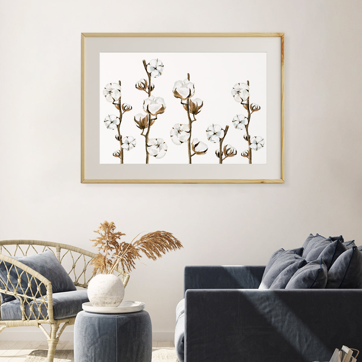 Cotton Branches Posters For Home Decor-Horizontal Posters NOT FRAMED-CetArt-10″x8″ inches-CetArt