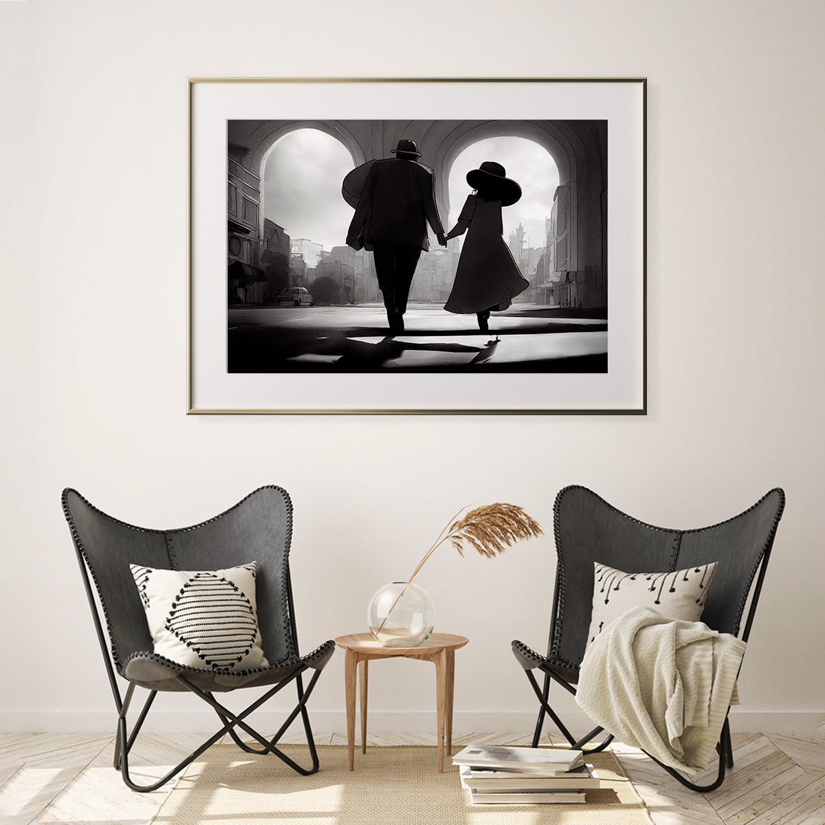 Couple in Love in Paris Vintage Posters For Room-Horizontal Posters NOT FRAMED-CetArt-10″x8″ inches-CetArt