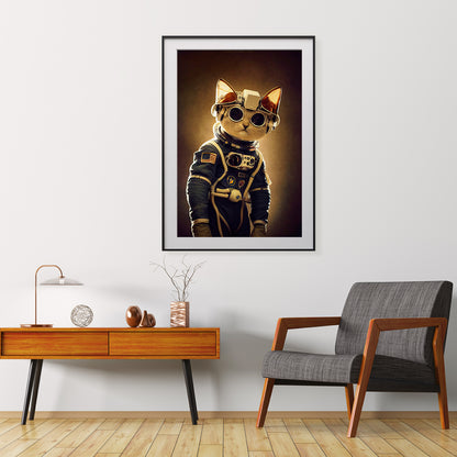 Cat Astronaut Cool Art Posters-Vertical Posters NOT FRAMED-CetArt-8″x10″ inches-CetArt