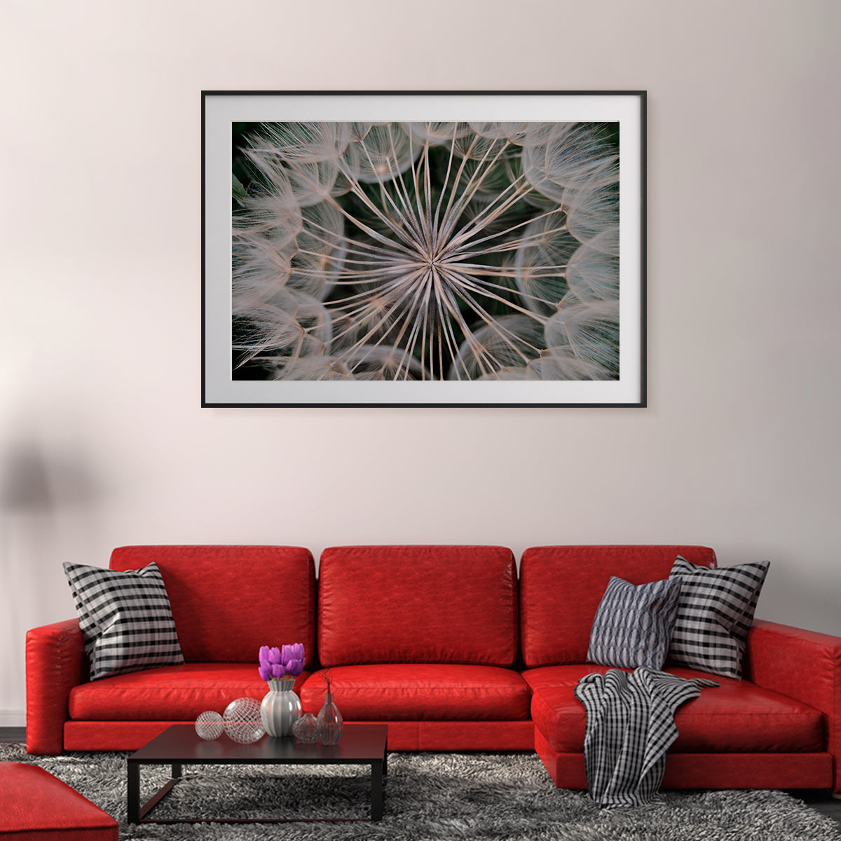 Macro Dandelion Flower Posters Wall Art-Horizontal Posters NOT FRAMED-CetArt-10″x8″ inches-CetArt