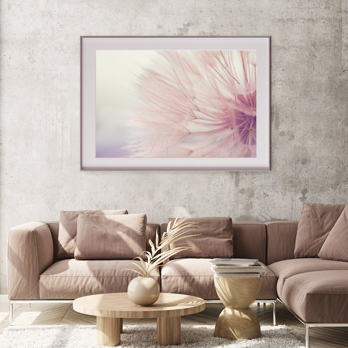 Beige Dandelion Posters Art Decor-Horizontal Posters NOT FRAMED-CetArt-10″x8″ inches-CetArt