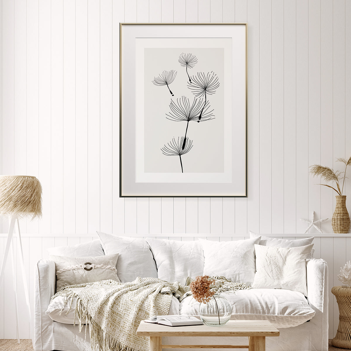 Dandelion Seed Abstract Minimalist Poster Wall Art-Vertical Posters NOT FRAMED-CetArt-8″x10″ inches-CetArt