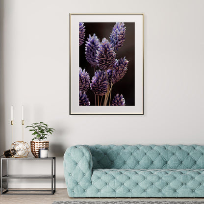 Purple Grass Flowers Poster Famous Modern Art Prints-Vertical Posters NOT FRAMED-CetArt-8″x10″ inches-CetArt