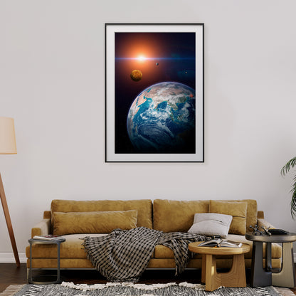 Planet Earth From Space Wall Posters For Room Decor-Vertical Posters NOT FRAMED-CetArt-8″x10″ inches-CetArt