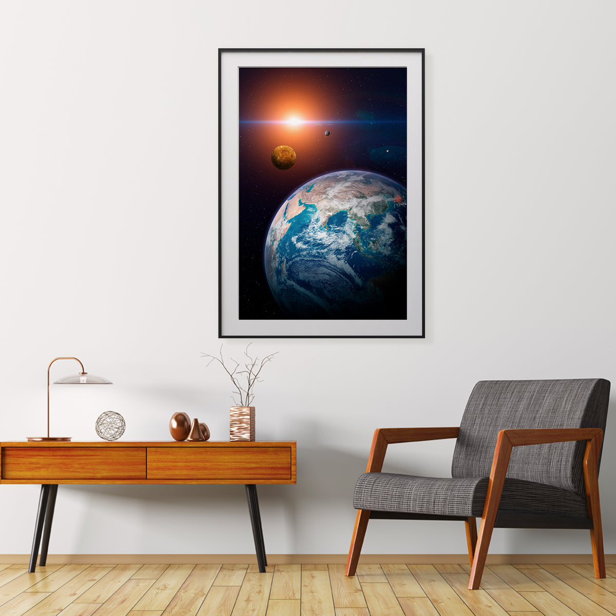 Planet Earth From Space Wall Posters For Room Decor-Vertical Posters NOT FRAMED-CetArt-8″x10″ inches-CetArt