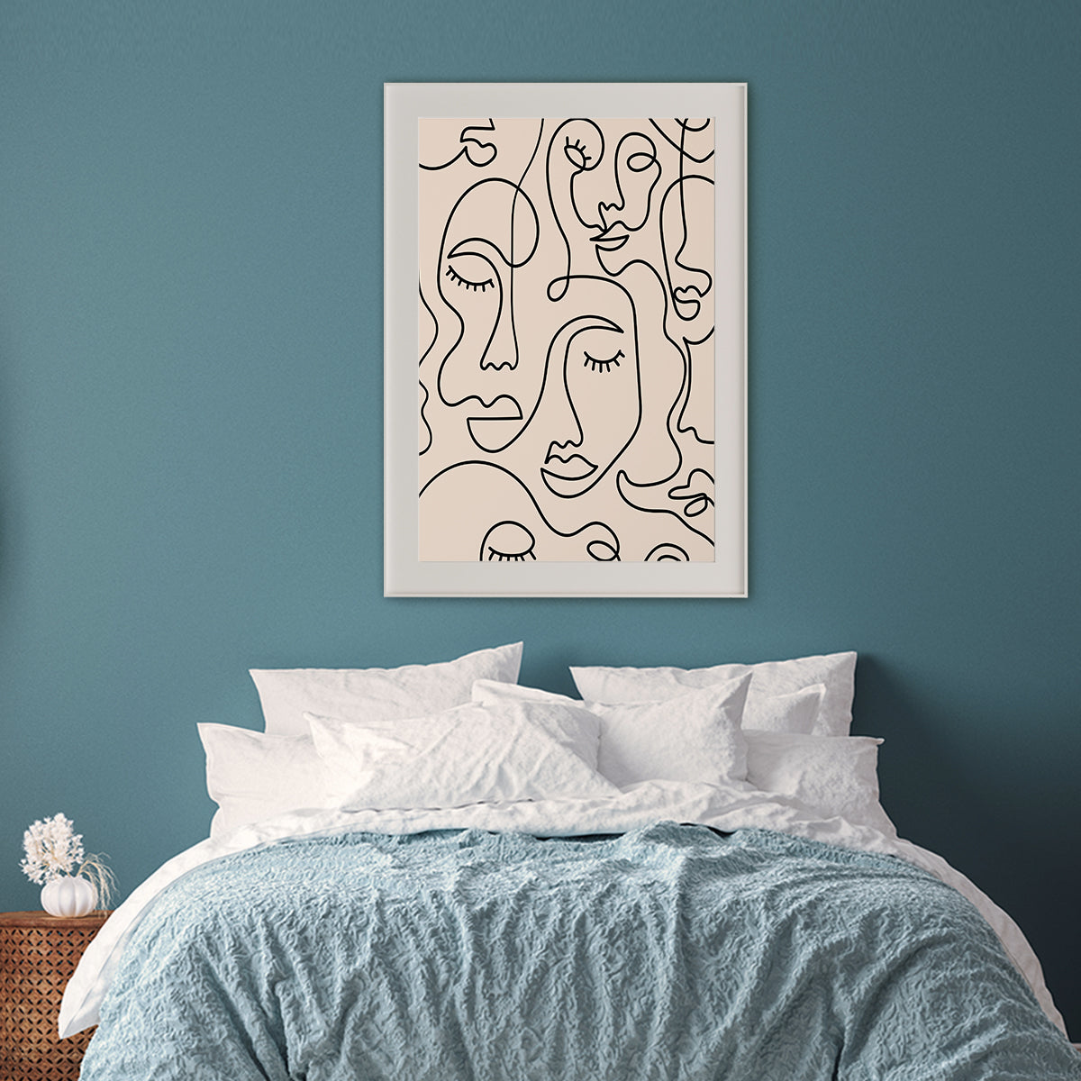 Abstract Face Line Art Poster Print Modern Wall Art-Vertical Posters NOT FRAMED-CetArt-8″x10″ inches-CetArt