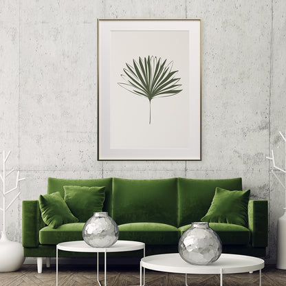 Green Palm Leaf Poster Trendy Botanical Posters Art Prints For Wall-Vertical Posters NOT FRAMED-CetArt-8″x10″ inches-CetArt