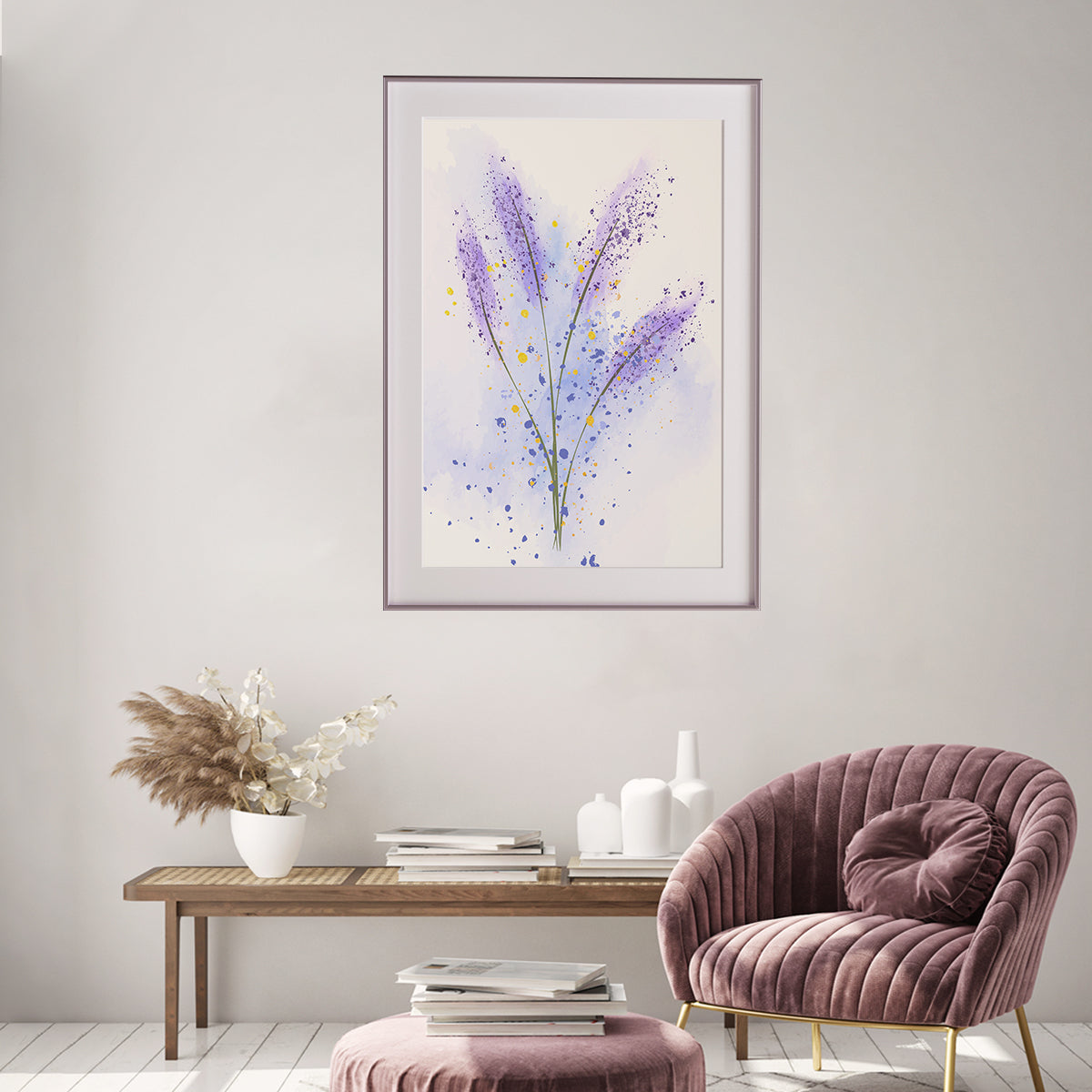 Abstract Lavender Minimalist Poster For Room Wall Decor-Vertical Posters NOT FRAMED-CetArt-8″x10″ inches-CetArt