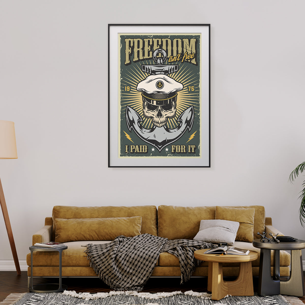 Freedom Isn't Free Veteran Man Cave Posters Wall Decorations-Vertical Posters NOT FRAMED-CetArt-8″x10″ inches-CetArt