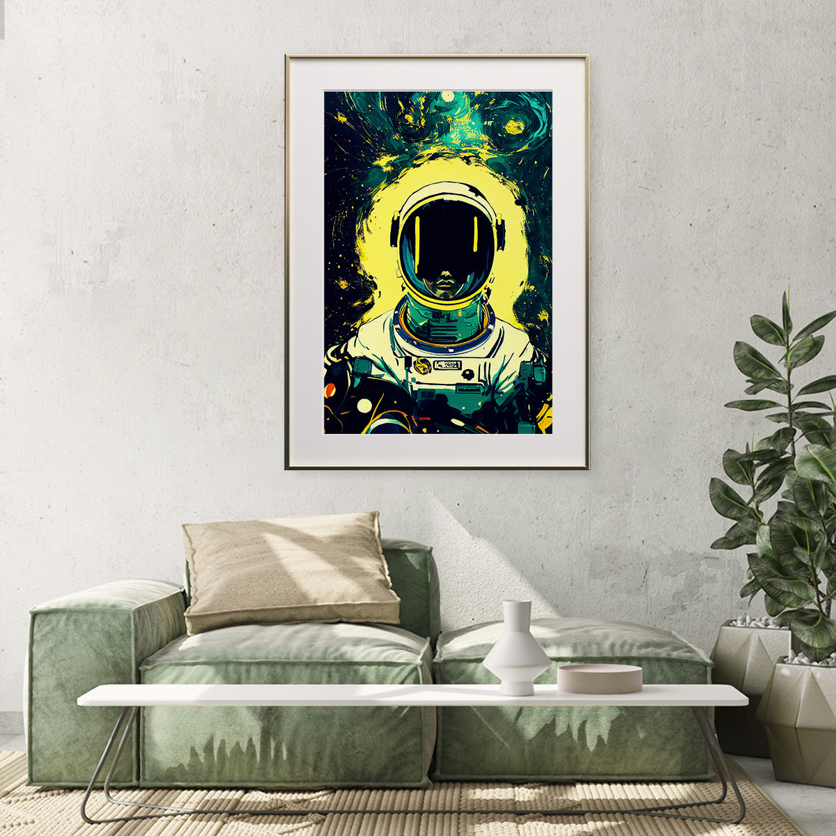 Abstract Astronaut in Spacesuit Posters Wall Art Prints-Vertical Posters NOT FRAMED-CetArt-8″x10″ inches-CetArt