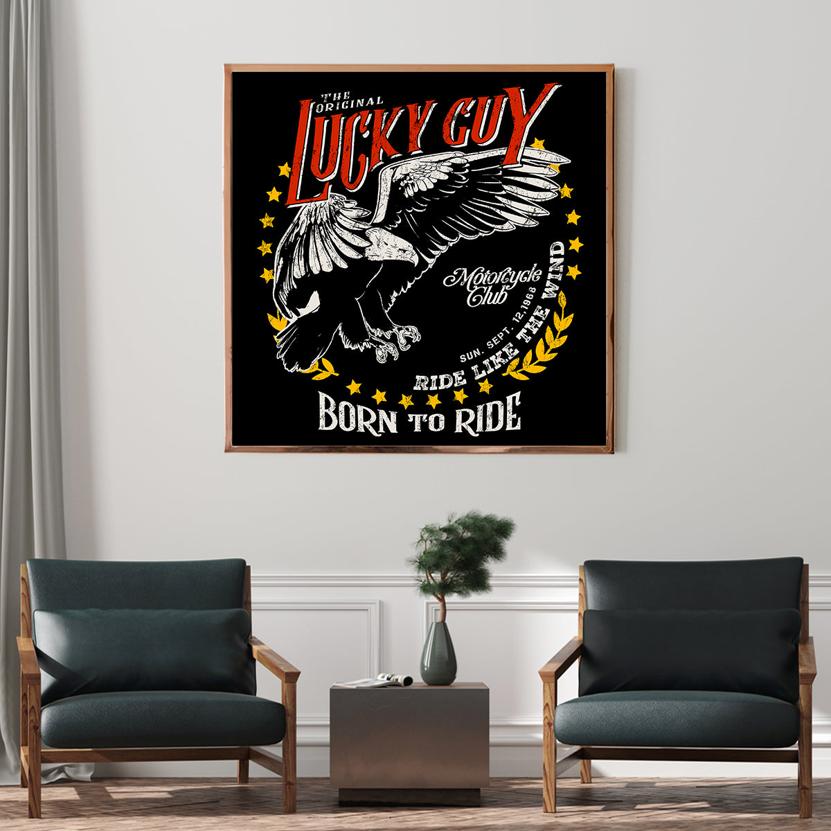 Born to Ride Quotes Posters Wall Art-Square Posters NOT FRAMED-CetArt-8″x8″ inches-CetArt