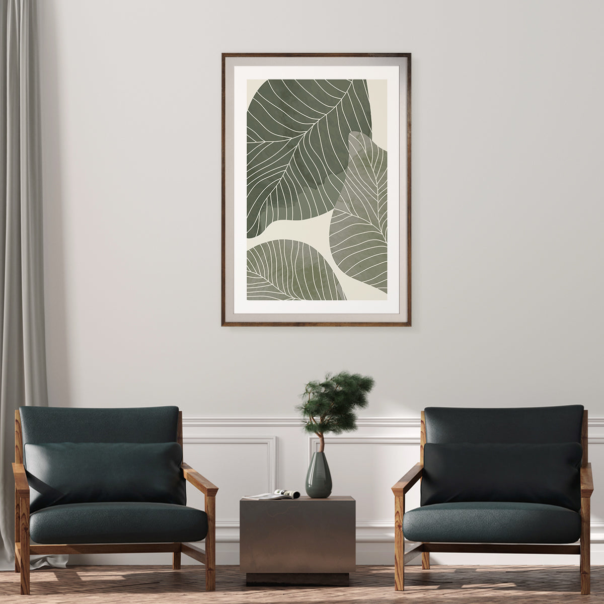 Green Leaves Poster Botanical Print-Vertical Posters NOT FRAMED-CetArt-8″x10″ inches-CetArt