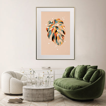 Green Monstera Leaf Poster Print Modern Wall Art-Vertical Posters NOT FRAMED-CetArt-8″x10″ inches-CetArt