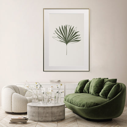 Green Palm Leaf Poster Trendy Botanical Posters Art Prints For Wall-Vertical Posters NOT FRAMED-CetArt-8″x10″ inches-CetArt