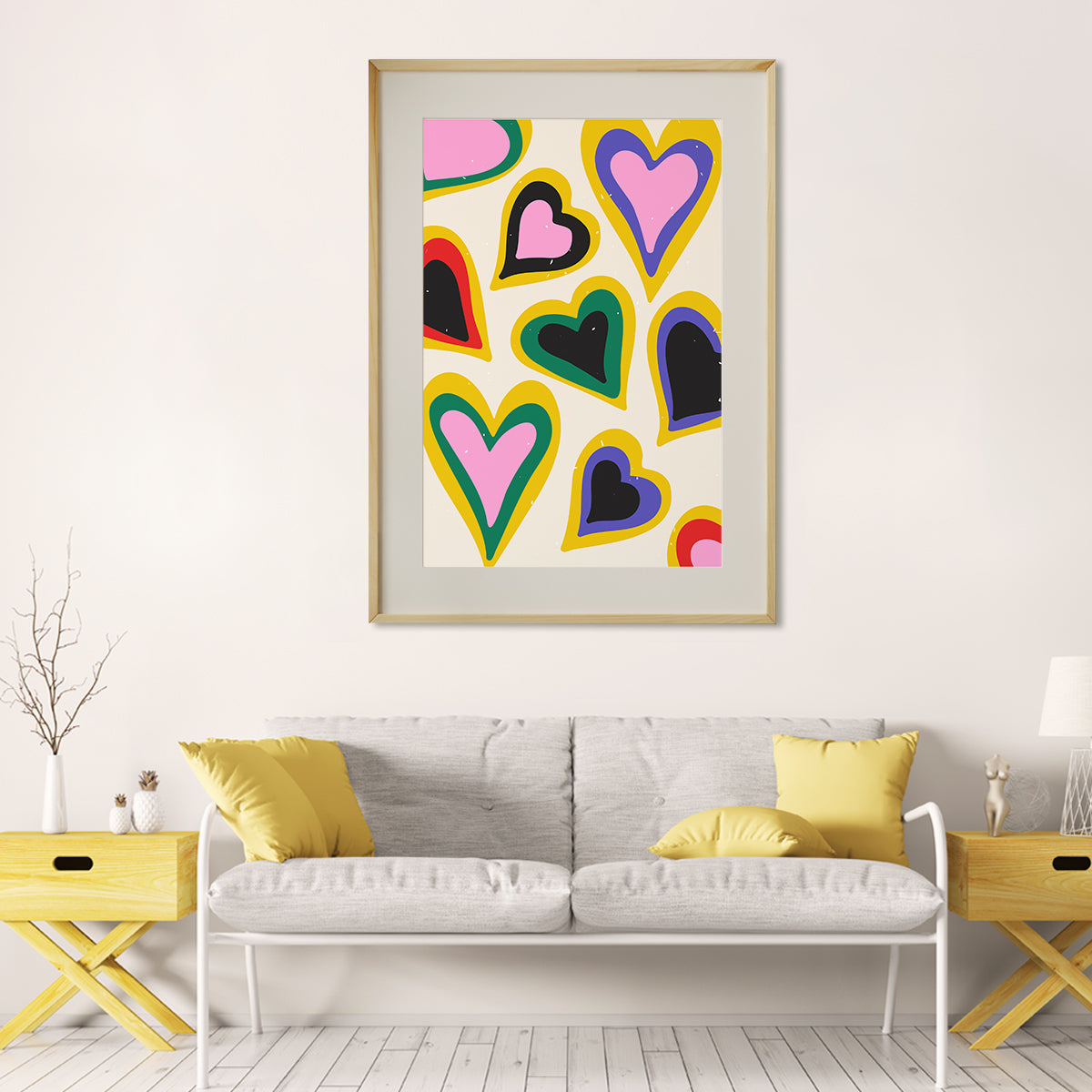 Pop Art Heart Room Posters For Girls-Vertical Posters NOT FRAMED-CetArt-8″x10″ inches-CetArt