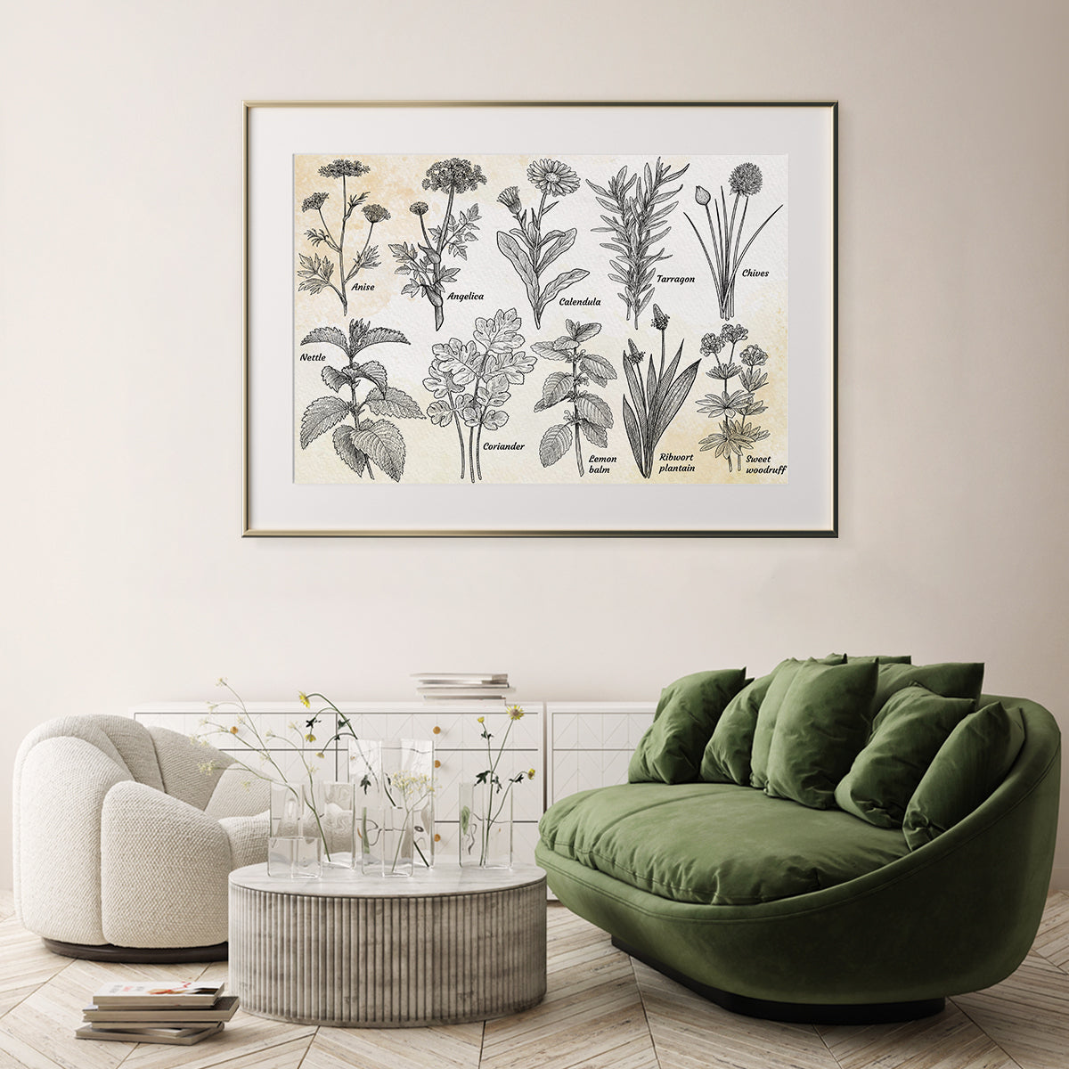 Herbs Posters Art Prints Wall Art-Horizontal Posters NOT FRAMED-CetArt-10″x8″ inches-CetArt