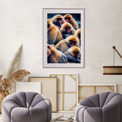 Wild Monkeys Wall Art Posters-Vertical Posters NOT FRAMED-CetArt-8″x10″ inches-CetArt