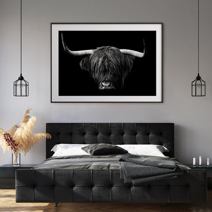 Highland Cow Portrait Posters Prints For Home-Horizontal Posters NOT FRAMED-CetArt-10″x8″ inches-CetArt