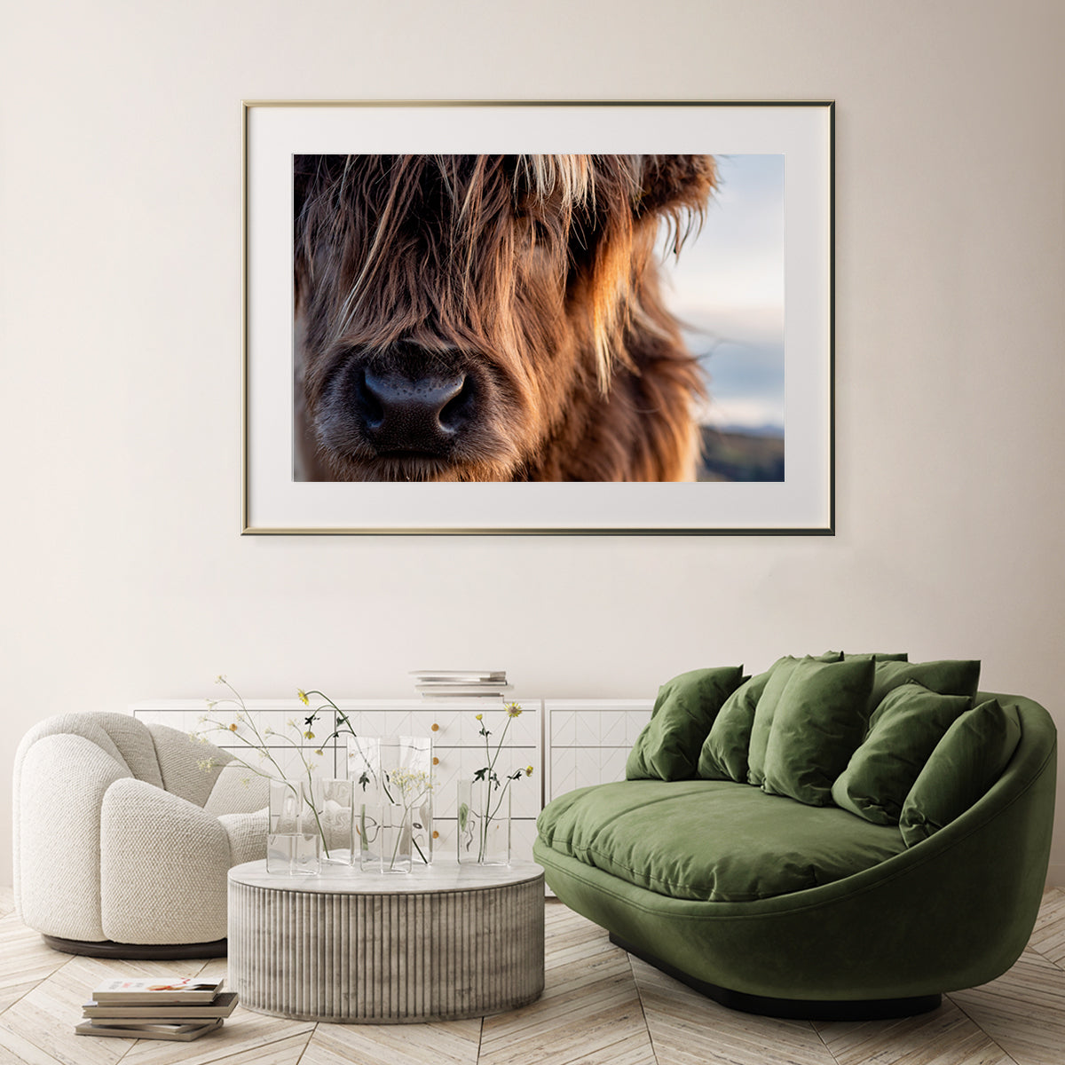 Highland Cow Posters Decoration for Interior-Horizontal Posters NOT FRAMED-CetArt-10″x8″ inches-CetArt