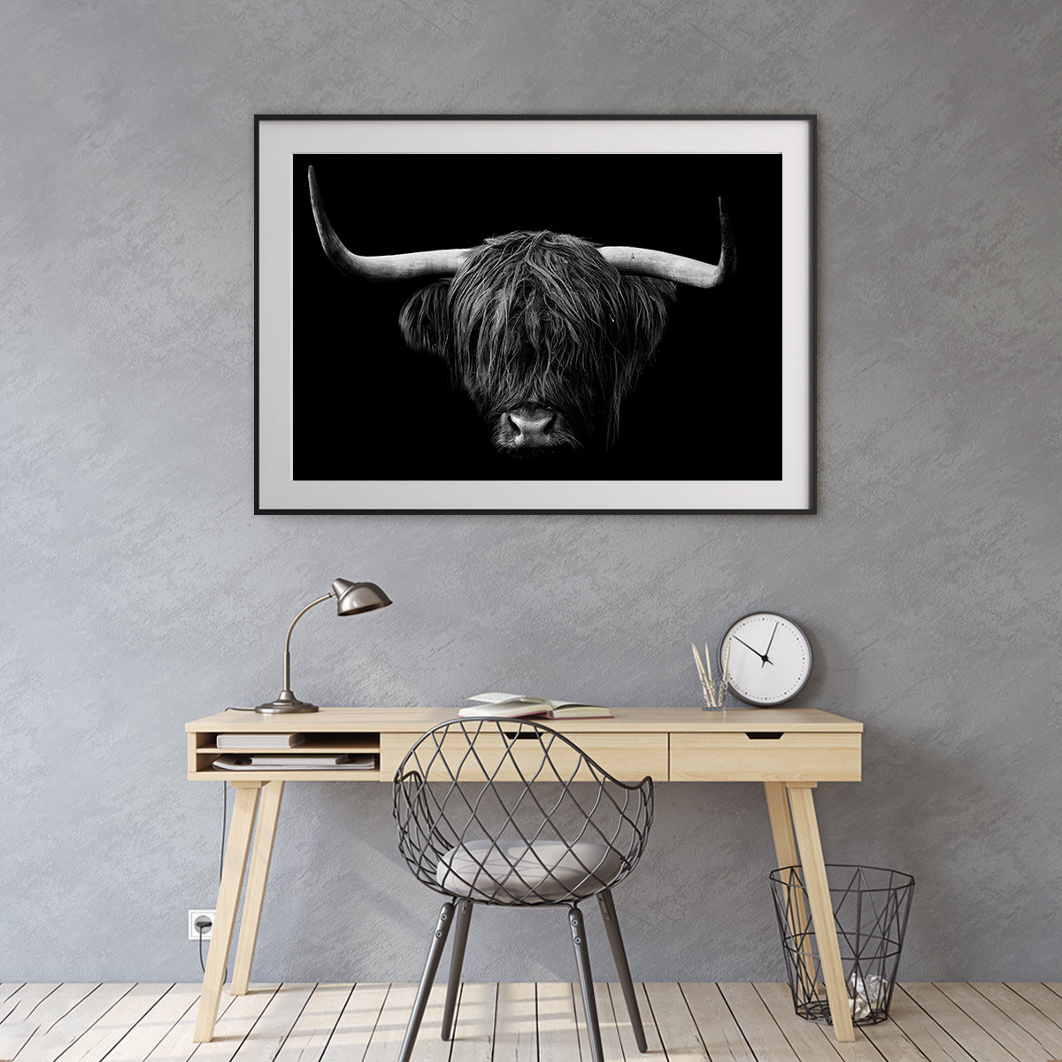 Highland Cow Portrait Posters Prints For Home-Horizontal Posters NOT FRAMED-CetArt-10″x8″ inches-CetArt