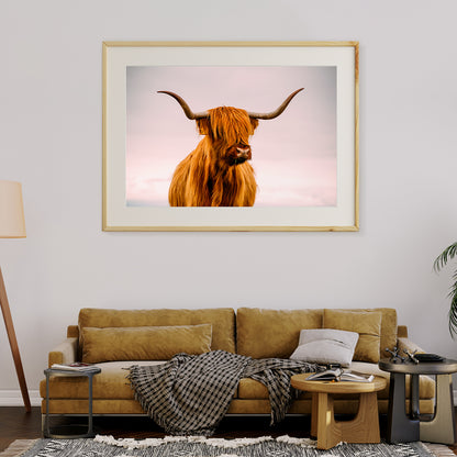 Highland Cow Wall Poster Art Print-Horizontal Posters NOT FRAMED-CetArt-10″x8″ inches-CetArt