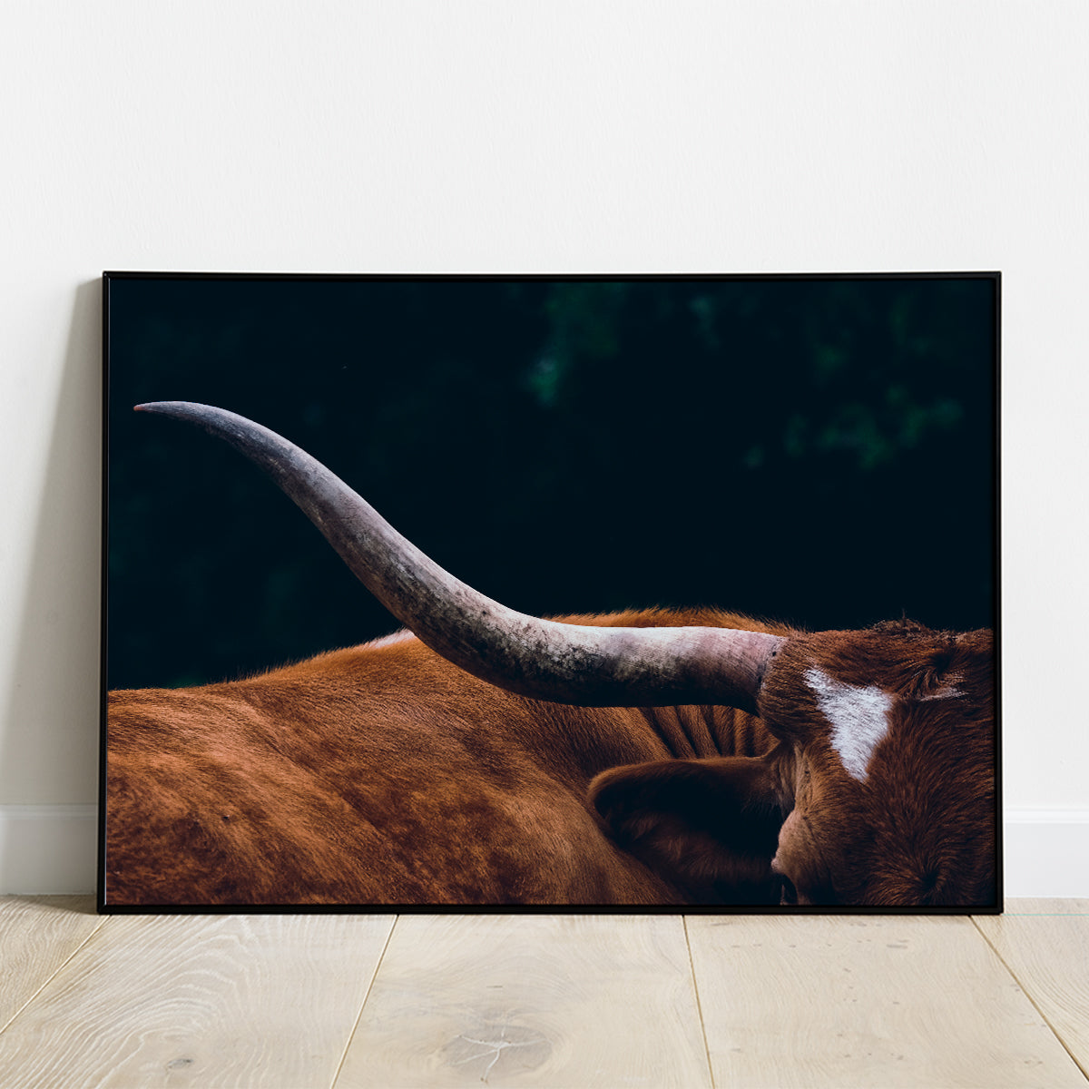 Highland Cow Silhouette Poster Wall Decor-Horizontal Posters NOT FRAMED-CetArt-10″x8″ inches-CetArt