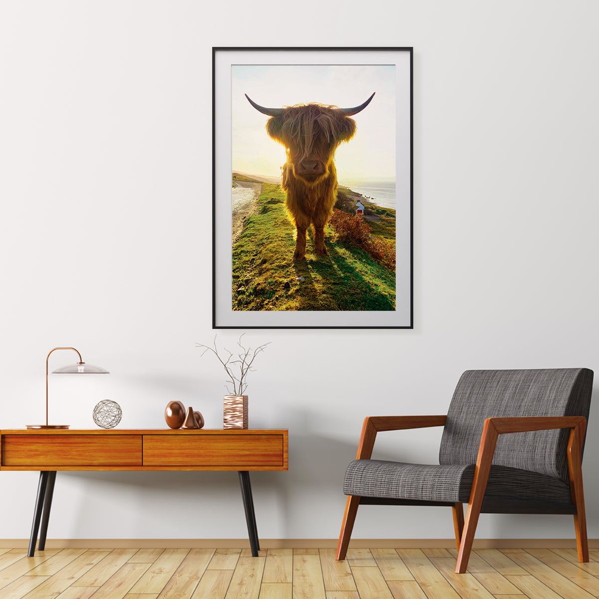 Highland Cow Scotland Posters Art Prints For Your Wall-Vertical Posters NOT FRAMED-CetArt-8″x10″ inches-CetArt