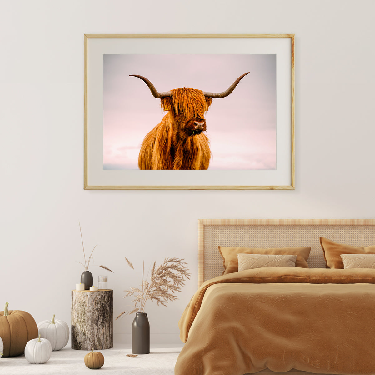 Highland Cow Wall Poster Art Print-Horizontal Posters NOT FRAMED-CetArt-10″x8″ inches-CetArt