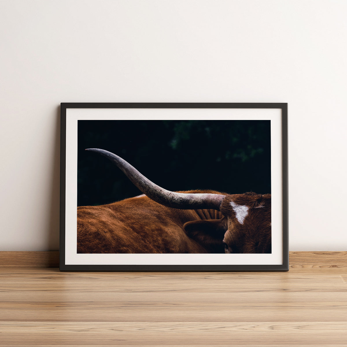 Highland Cow Silhouette Poster Wall Decor-Horizontal Posters NOT FRAMED-CetArt-10″x8″ inches-CetArt