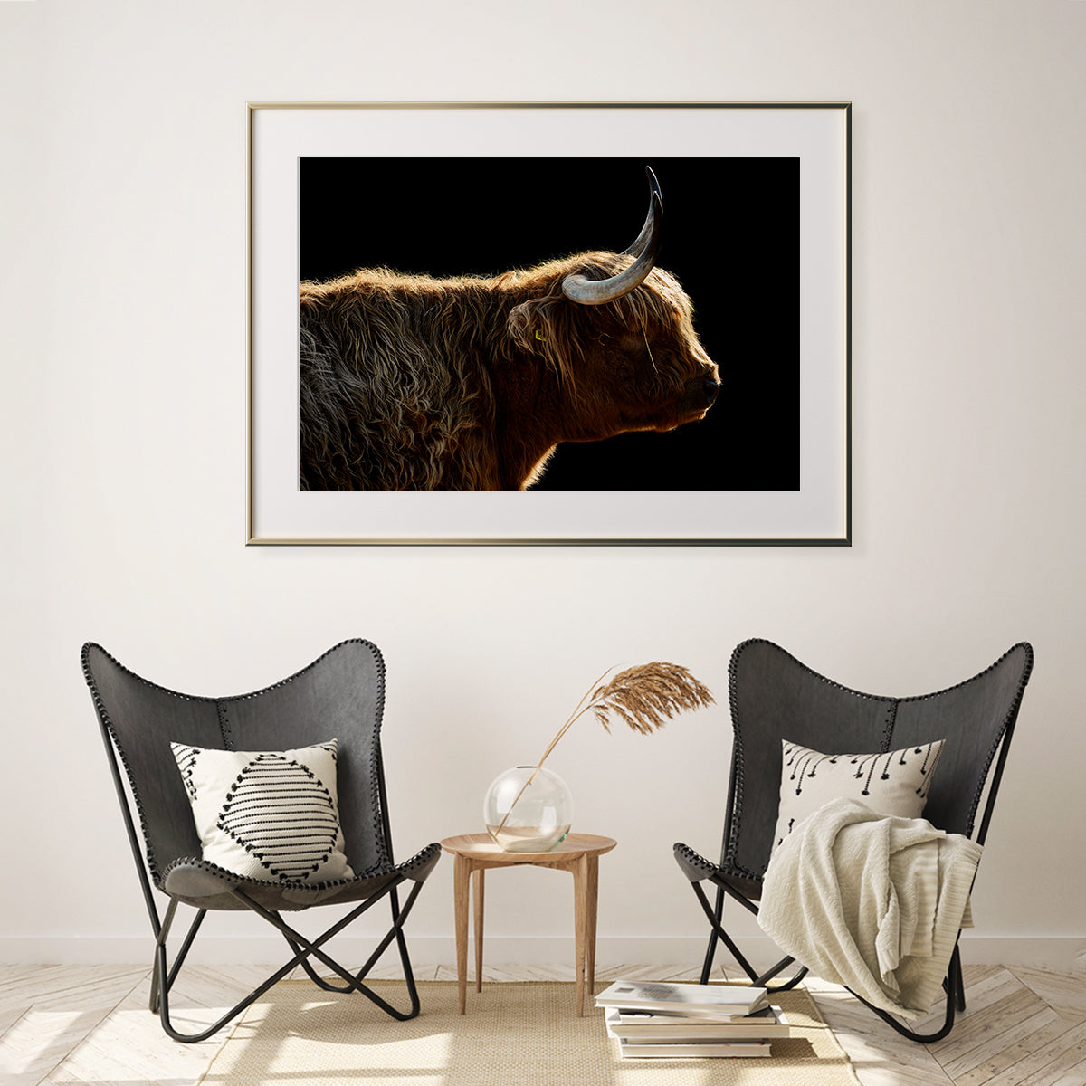 Highland Cow Wall Art Poster-Horizontal Posters NOT FRAMED-CetArt-10″x8″ inches-CetArt