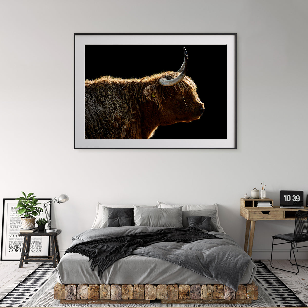 Highland Cow Wall Art Poster-Horizontal Posters NOT FRAMED-CetArt-10″x8″ inches-CetArt