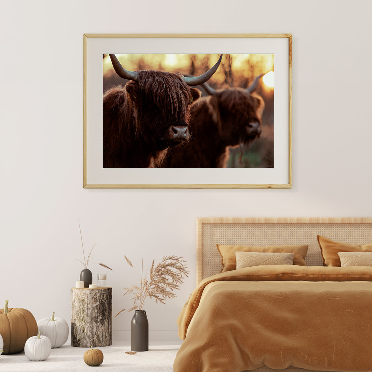 Highland Cows Posters And Wall Art Prints For Living Room-Horizontal Posters NOT FRAMED-CetArt-10″x8″ inches-CetArt