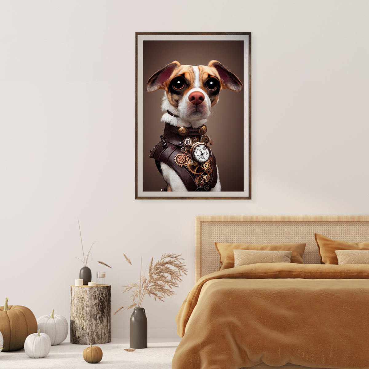 Steampunk Dog Modern Art Posters Prints-Vertical Posters NOT FRAMED-CetArt-8″x10″ inches-CetArt