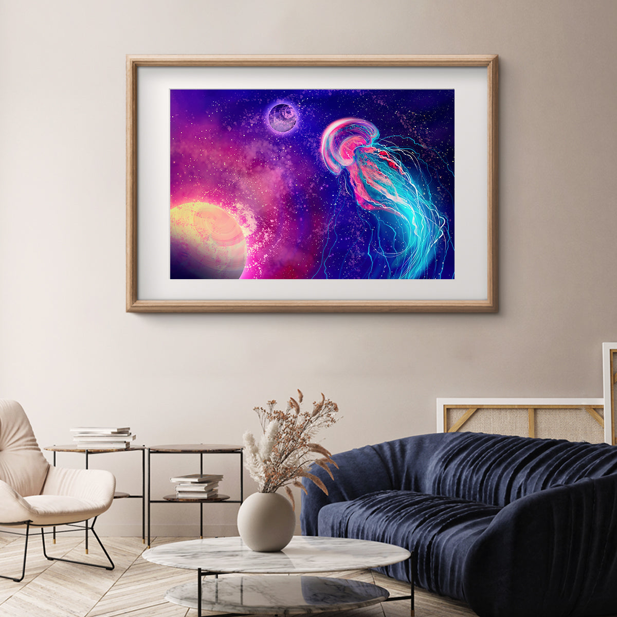 Space Jellyfish Abstract Posters For Home Decor-Horizontal Posters NOT FRAMED-CetArt-10″x8″ inches-CetArt