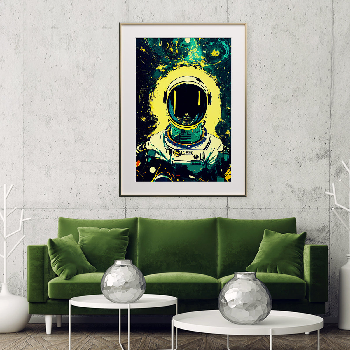 Abstract Astronaut in Spacesuit Posters Wall Art Prints-Vertical Posters NOT FRAMED-CetArt-8″x10″ inches-CetArt