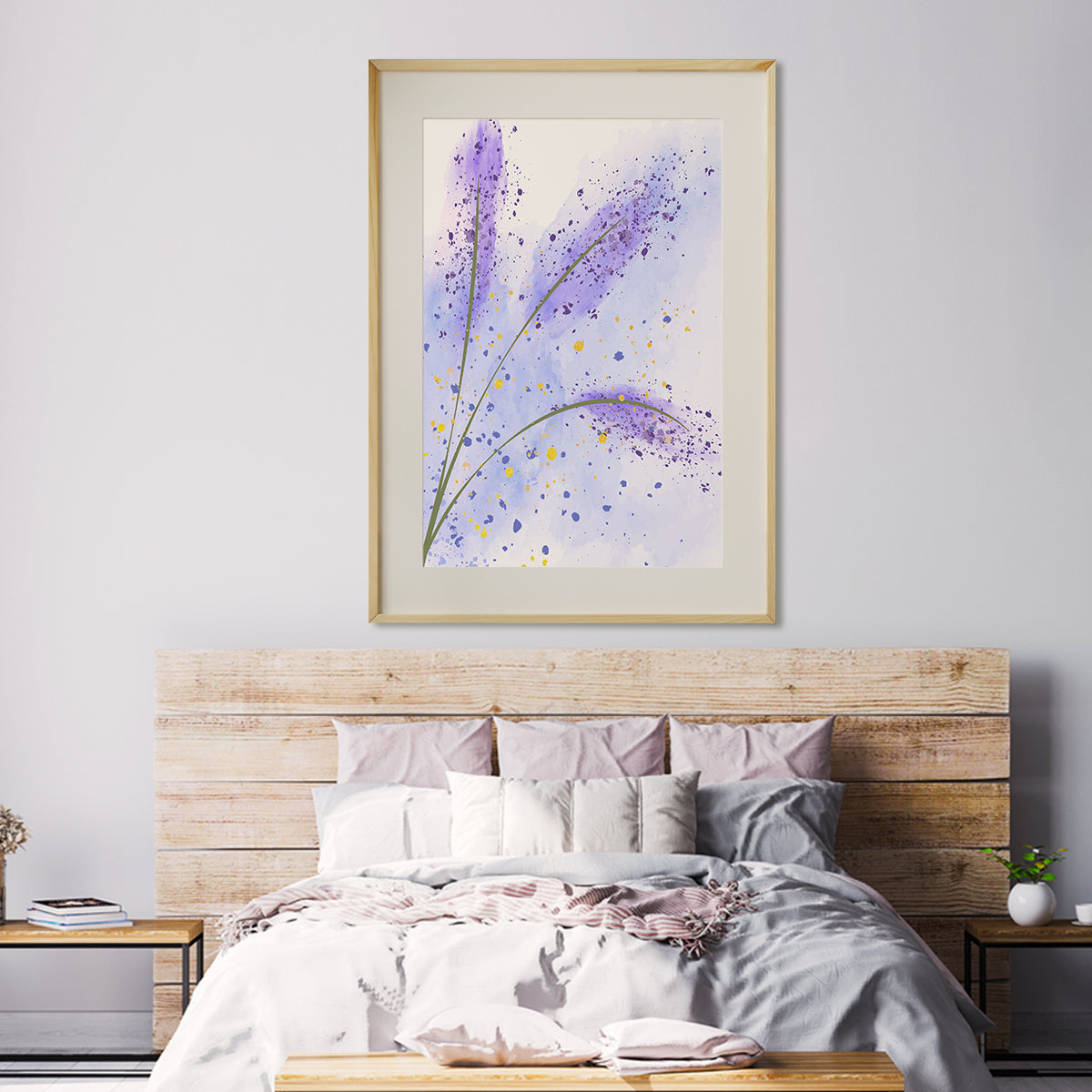 Abstract Lavender Minimalist Poster Wall Art Decor For Room-Vertical Posters NOT FRAMED-CetArt-8″x10″ inches-CetArt