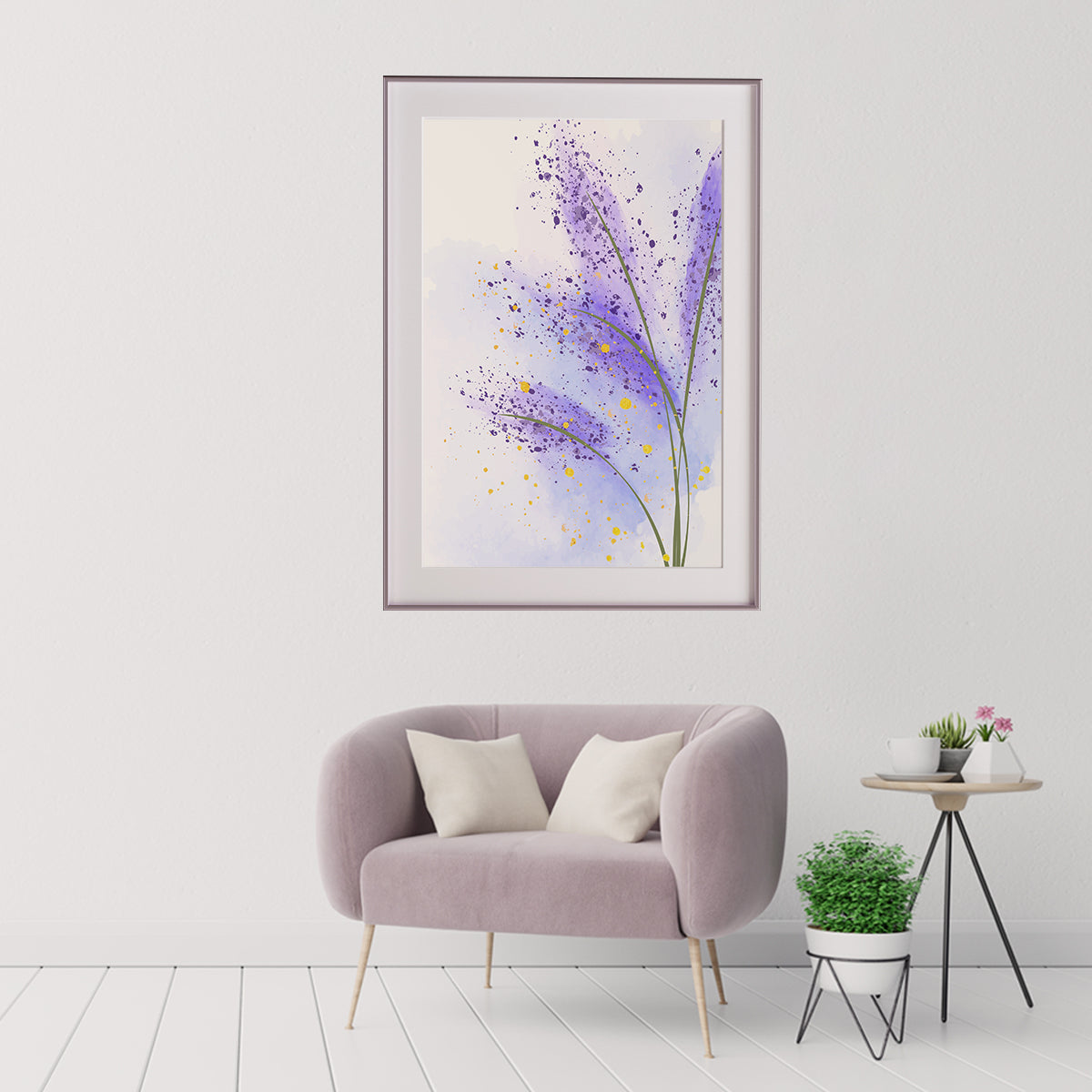 Abstract Lavender Minimalist Famous Modern Art Prints-Vertical Posters NOT FRAMED-CetArt-8″x10″ inches-CetArt