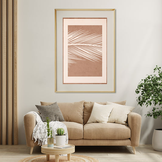 Brown Leaf Abstract Wall Poster Print-Vertical Posters NOT FRAMED-CetArt-8″x10″ inches-CetArt