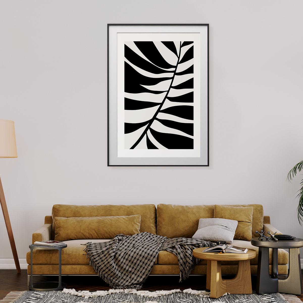 Black Leaf Poster Botanical Wall Decoration-Vertical Posters NOT FRAMED-CetArt-8″x10″ inches-CetArt