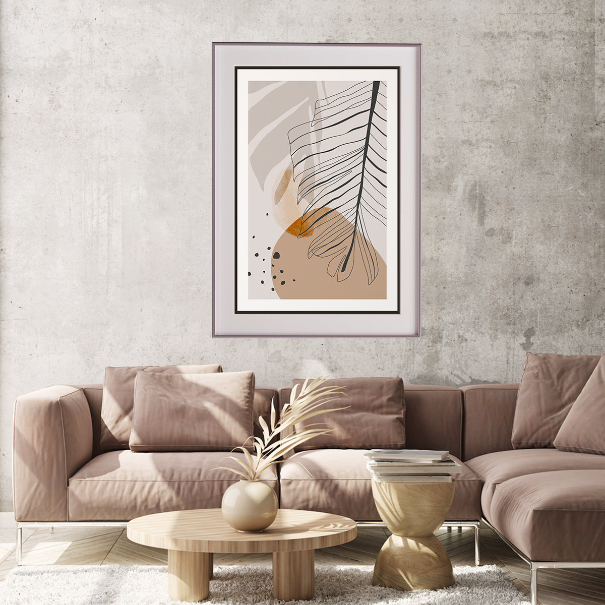 Abstract Leaves Vintage Posters For Living Room Wall-Vertical Posters NOT FRAMED-CetArt-8″x10″ inches-CetArt